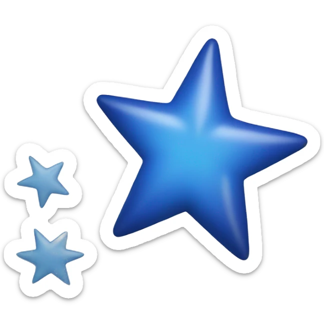 blue star sticker