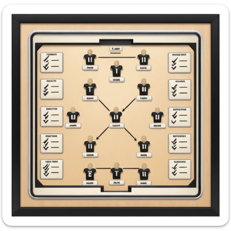 football playbook formation one team fooball manager sticker