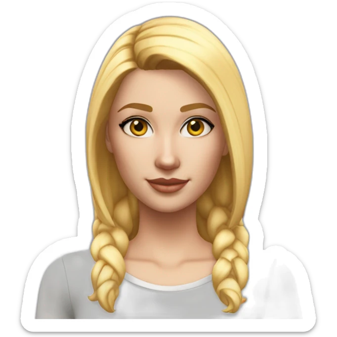 Sims+4+Nancy+Landgraab-Woman-blonde-hair-perfectly-centered+golden-ratio sticker