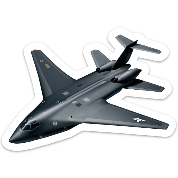 Military Bomber - B-2 Spirit - Northrop Grumman (Model Year: 2021) (Iconic colour: Stealth black) sticker