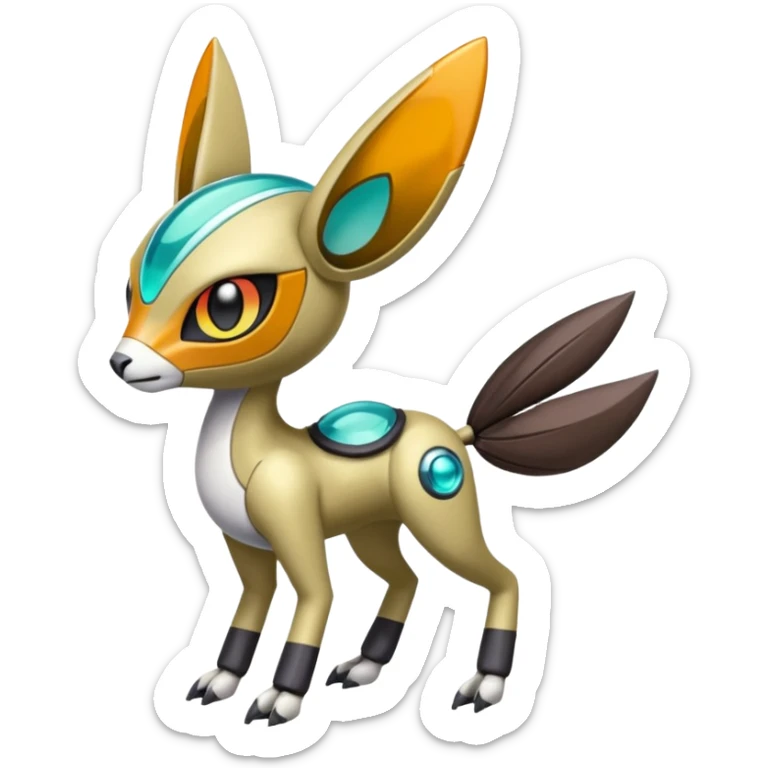 Meloetta-Vernid-Fionbri-Protogen-Pokémon-Digimon-Fakémon-fusion-hybrid-creature sticker