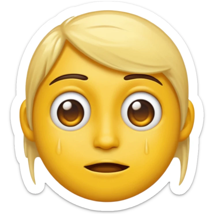 I want the emoji to be dizzy and sweaty and sweaty and transparent with yellow skin color and bold like all emoji’s  sticker
