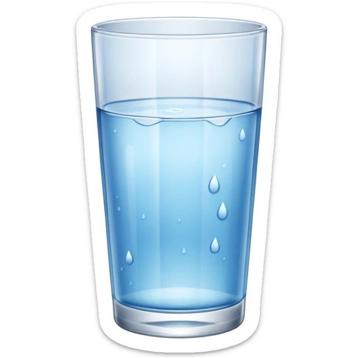 ]glass with water sticker