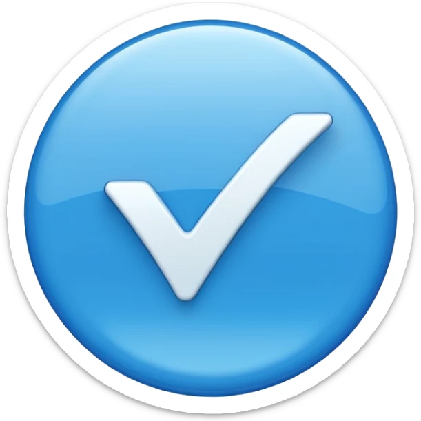 Tiktok mavi tik sticker