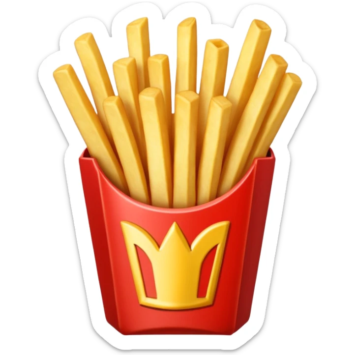 Porzione di patatine media (senza faccina) sticker