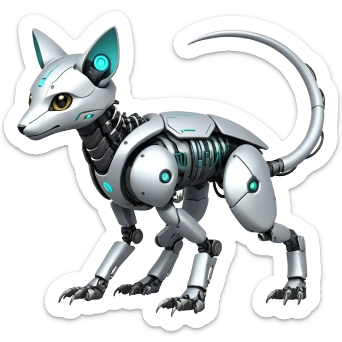 Modern Futuristic Cyborg-Vernid-Trico-species by LiLaiRa full body sticker