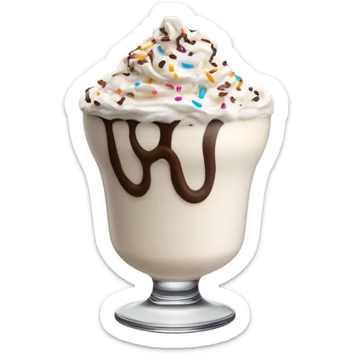Milkshake soup sticker
