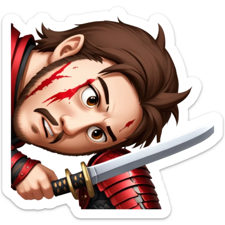 Battle-Ready Samurai sticker