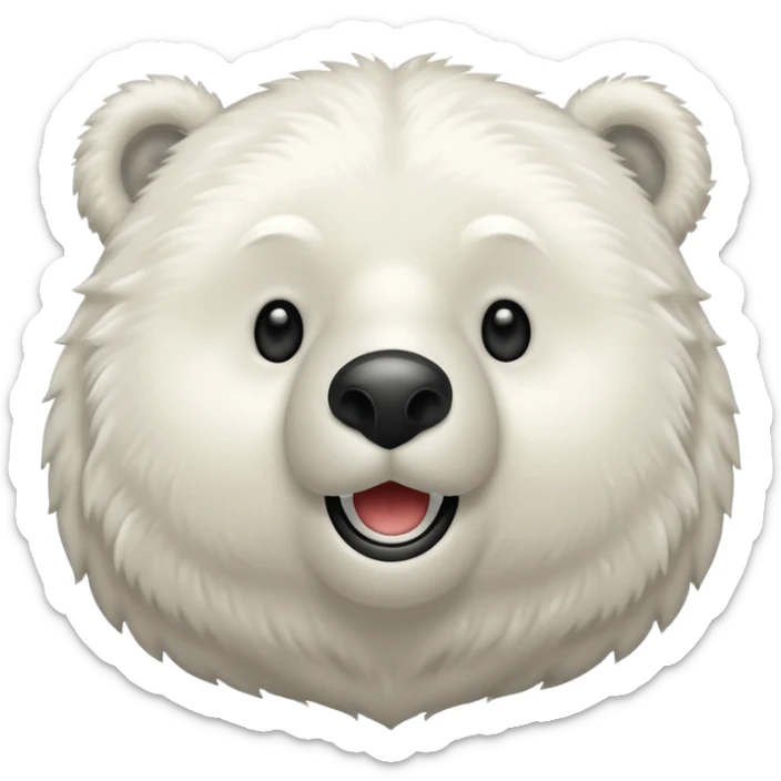 Puedes hacer un oso polar el cual este guiñendo el ojo de esta manera 😉 sticker