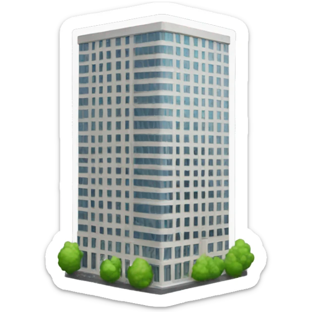 Office Tower with "N" on it. sticker