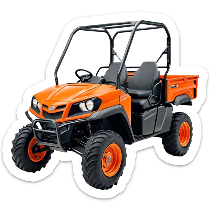Farm Utility Vehicle (UTV) - Kubota RTV-XG850 (Model Year: 2021) (Iconic colour: Orange) sticker