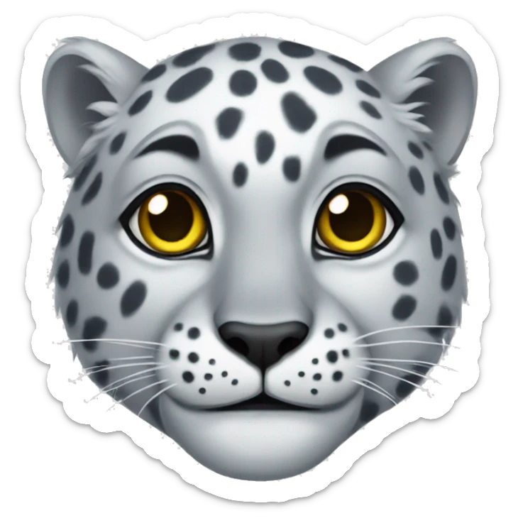 Snow leopard  sticker