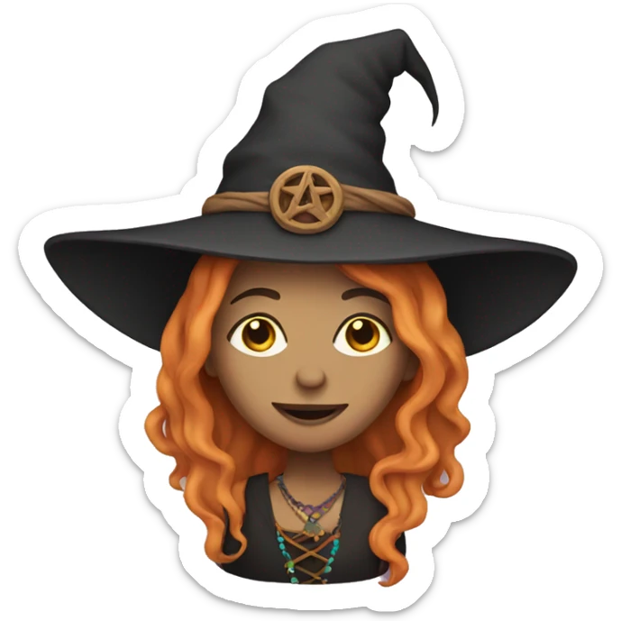 Hippie witch  sticker