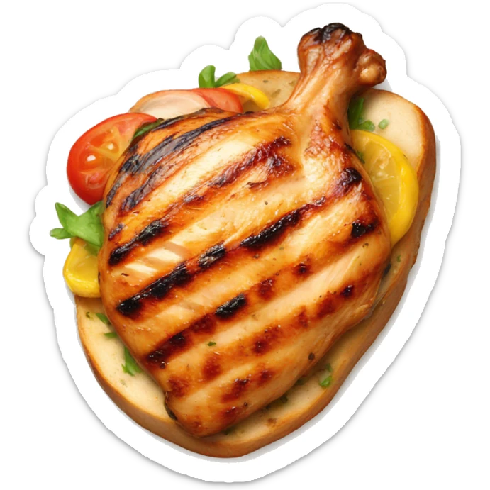 grilled chicken breast sticker