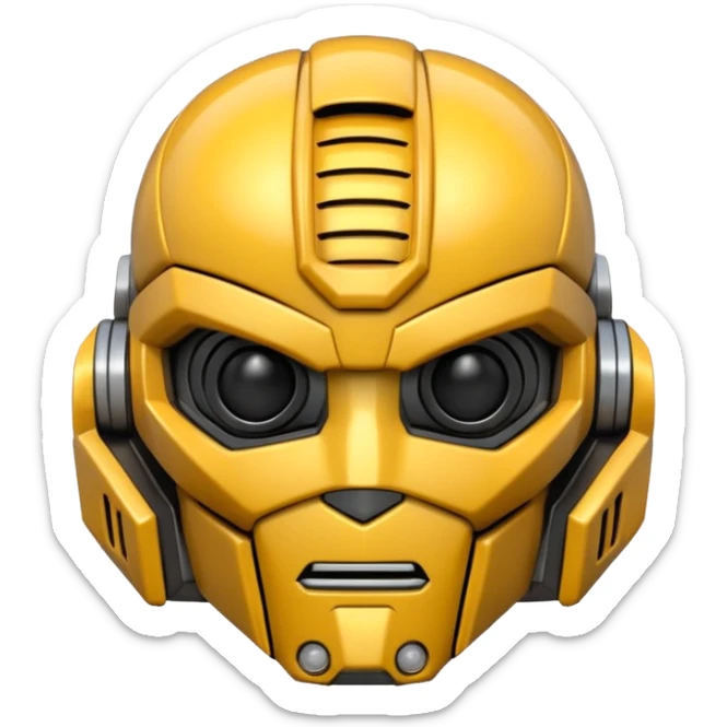 Bumblebee the transformer only head sticker