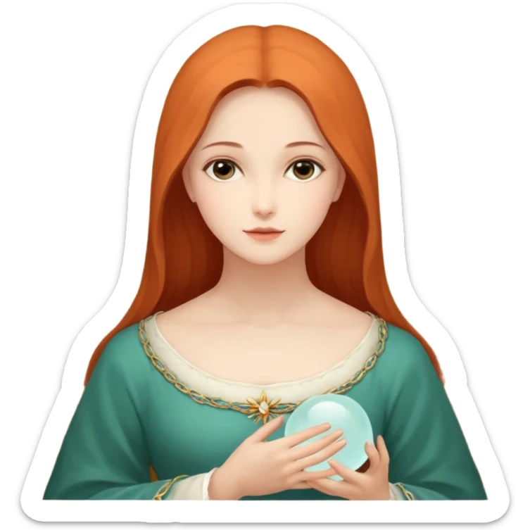 Девушка белокожая на беговой дорожке, с длинными светло-лиловыми волосами, в лиловом топе, в серых спортивных штанах, с черными ресницами sticker