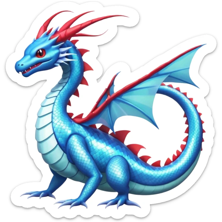Salamence-Gyarados-Dratini-Flygon-Dragonair-fusion-hybrid-creature  sticker