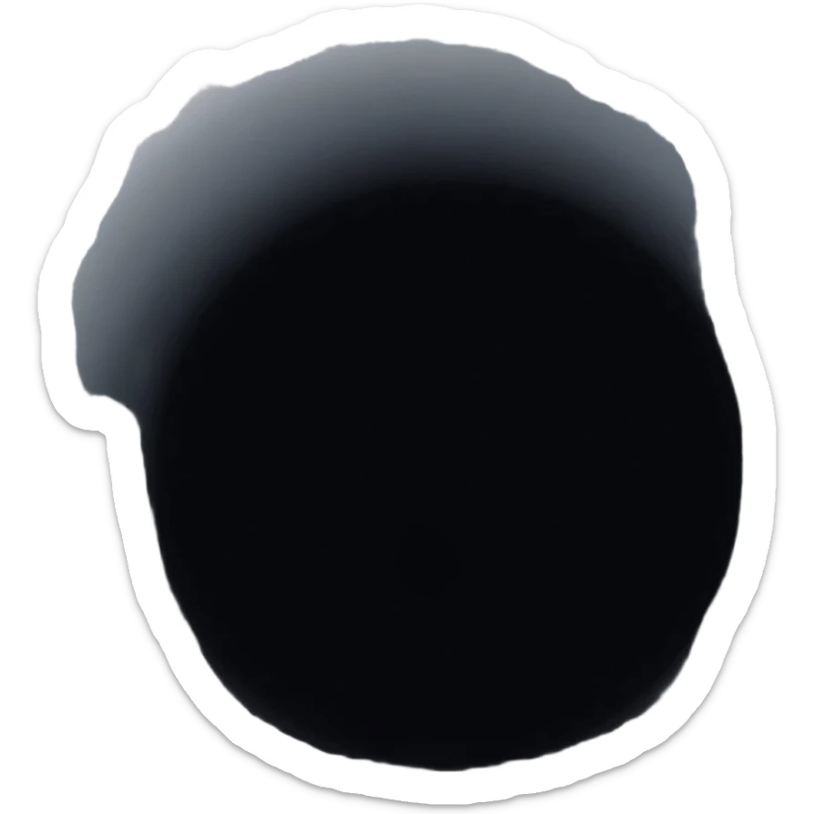 Black hole sticker