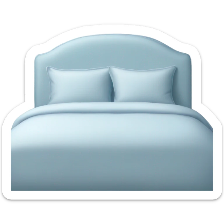 Light blue bed sticker