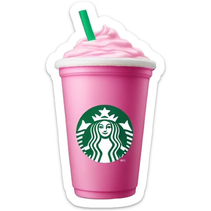 Starbucks pink drink sticker