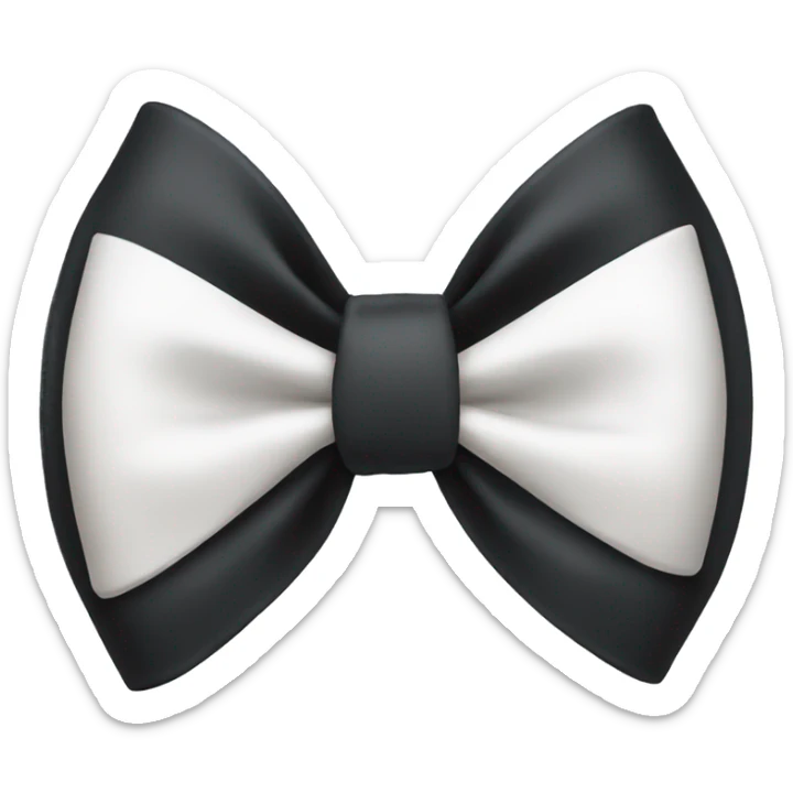 Black bow sticker