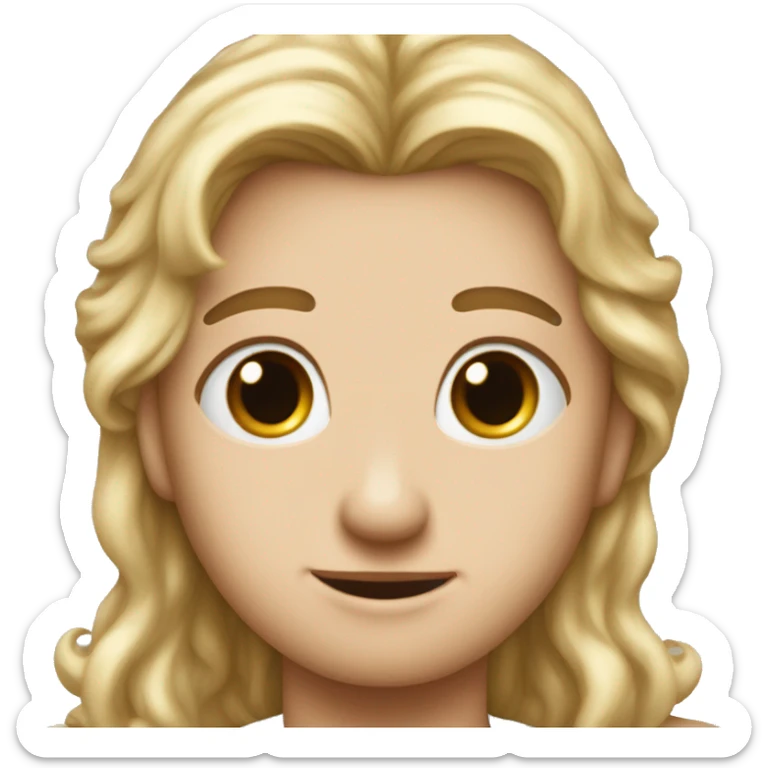 I want you to make an internet with two wings In The middle I won't an angel withThe middle I won't an angel with a golden crown on hair head sticker