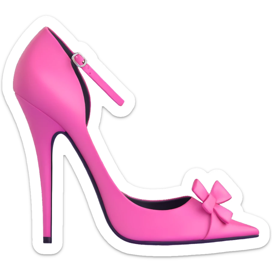 pink high heels sticker