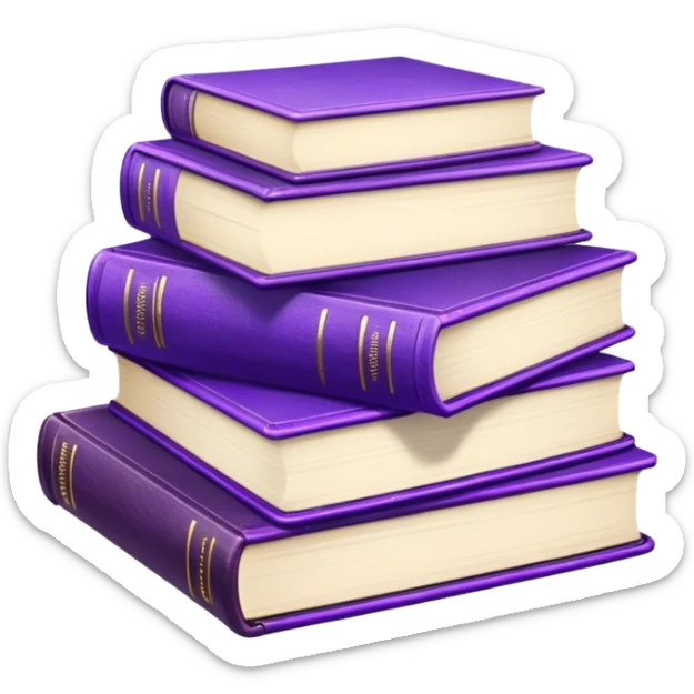 violet books sticker