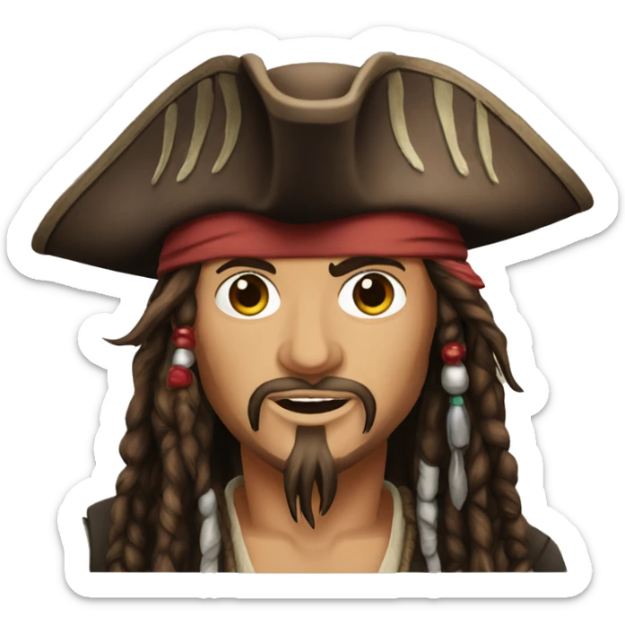 jack sparrow sticker