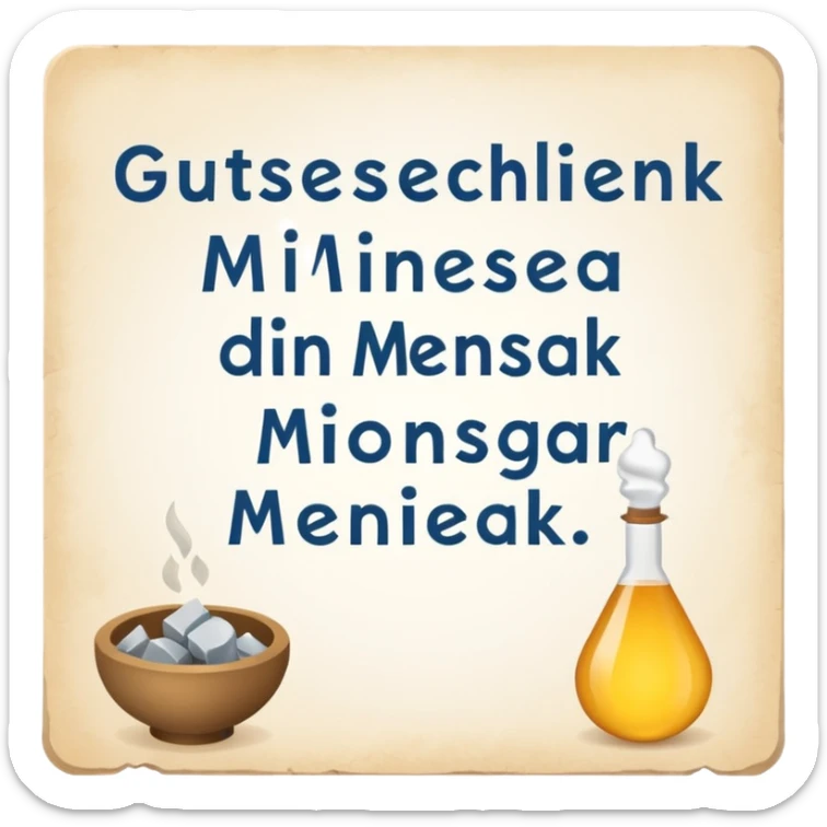 Gutschein für ein Mineralgetränk der Mensa mit Aufschrift Kollegi sticker