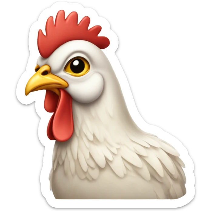 Preppy chicken sticker