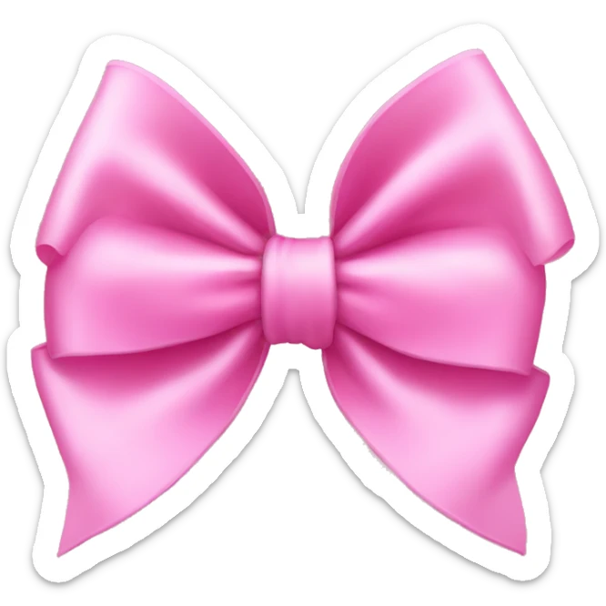 Pink bow sticker