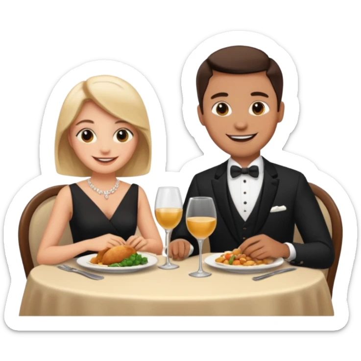 dinner date sticker