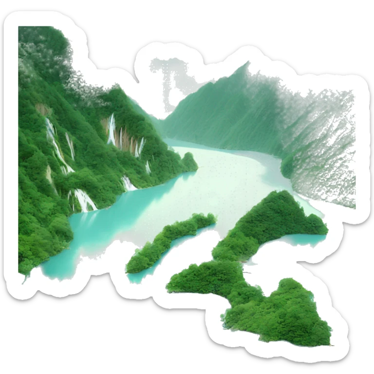 Jiuzhaigou lake sticker