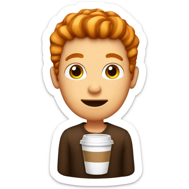 Ginger coffee  sticker