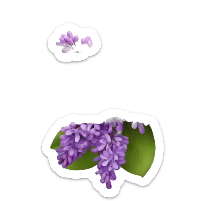 lilacs sticker