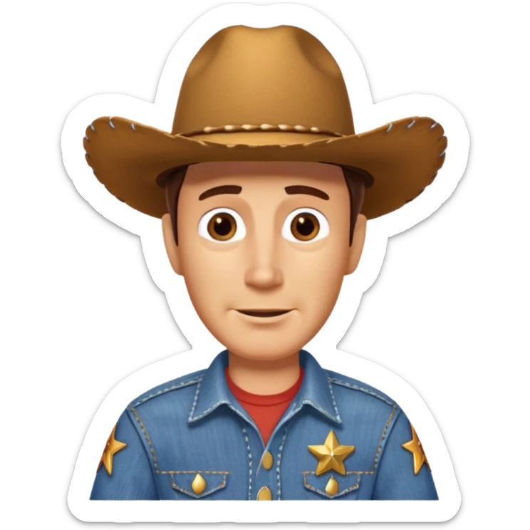 Sheriff Woody from the movie Disney Pixar's Toy Story  sticker
