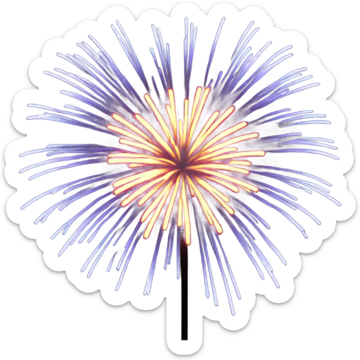 Fireworks sticker