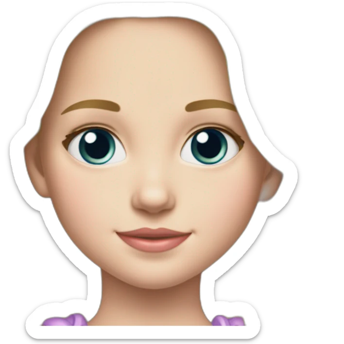 Young blond and cute princess Charlotte daughter of William and Kate sticker