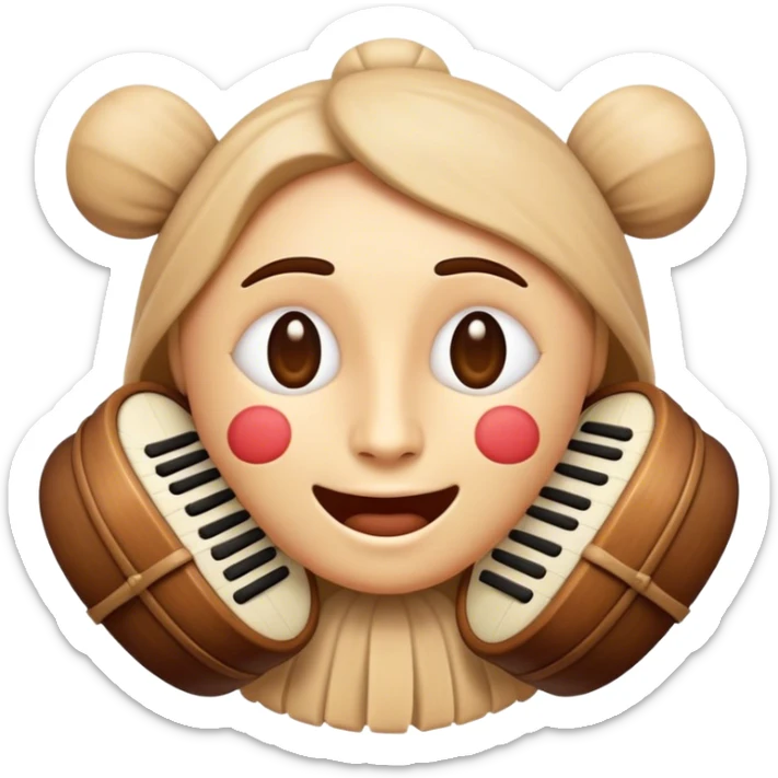 Cinematic Realistic Klapa Music Pop Culture Emoji, depicted with a soulful portrayal of traditional Croatian vocal music rendered with delicate textures and warm, cultural lighting. sticker