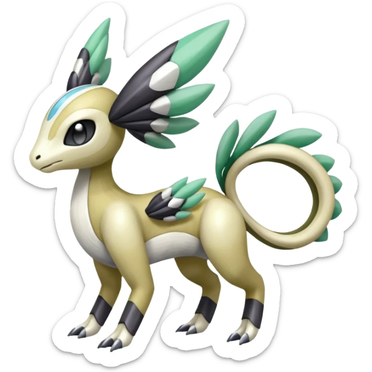 Meloetta-Inteleon-Gabite-Palkia-Trico-Pokémon-Fakémon-fusion-hybrid-creature sticker