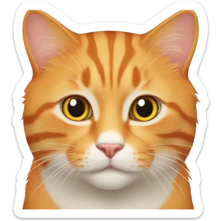 orange cat sticker