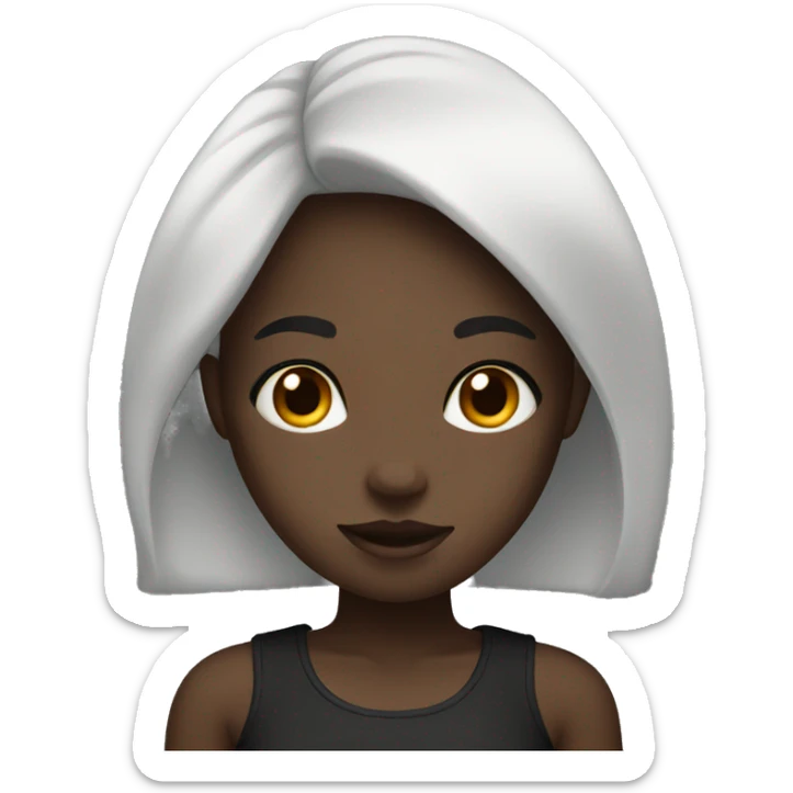 black block girl sticker