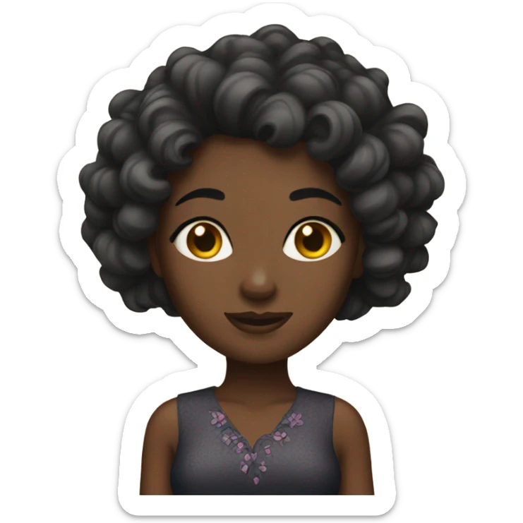 Pretty black lady  sticker