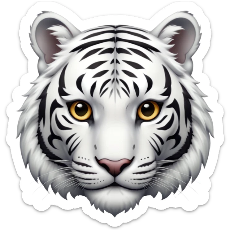 White tiger sticker