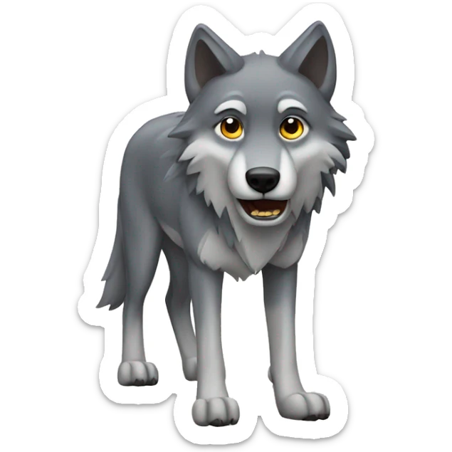 wolf sticker