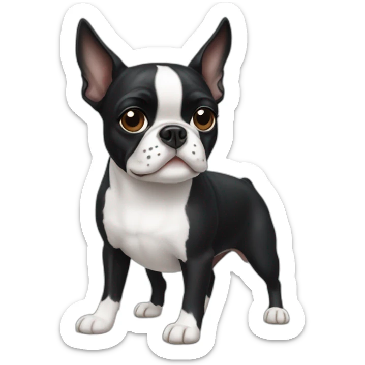 Boston terrier sticker