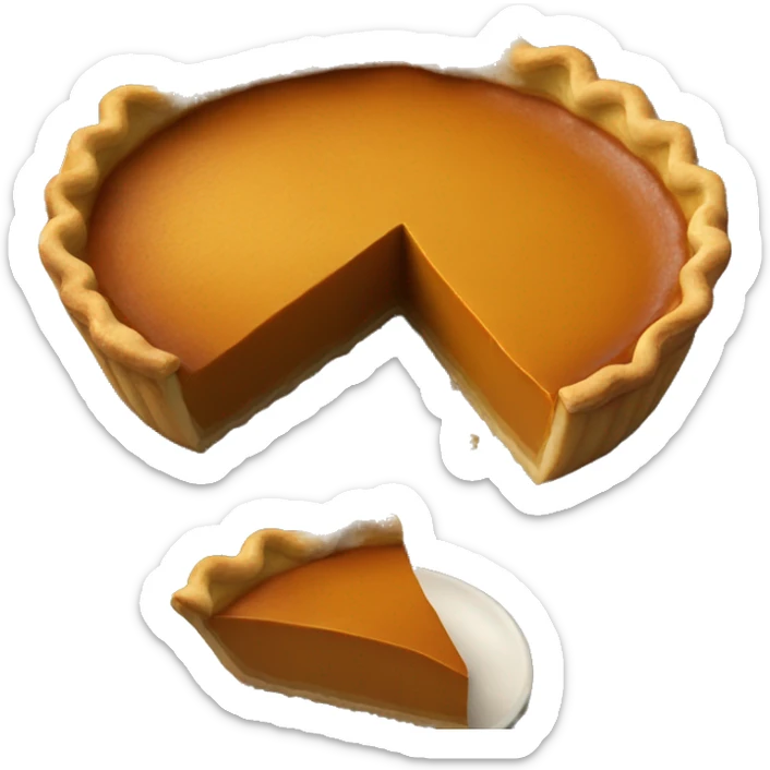 Pumpkin pie sticker