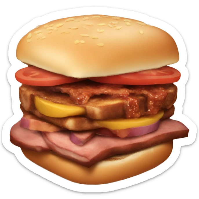 bbq sandwich  sticker