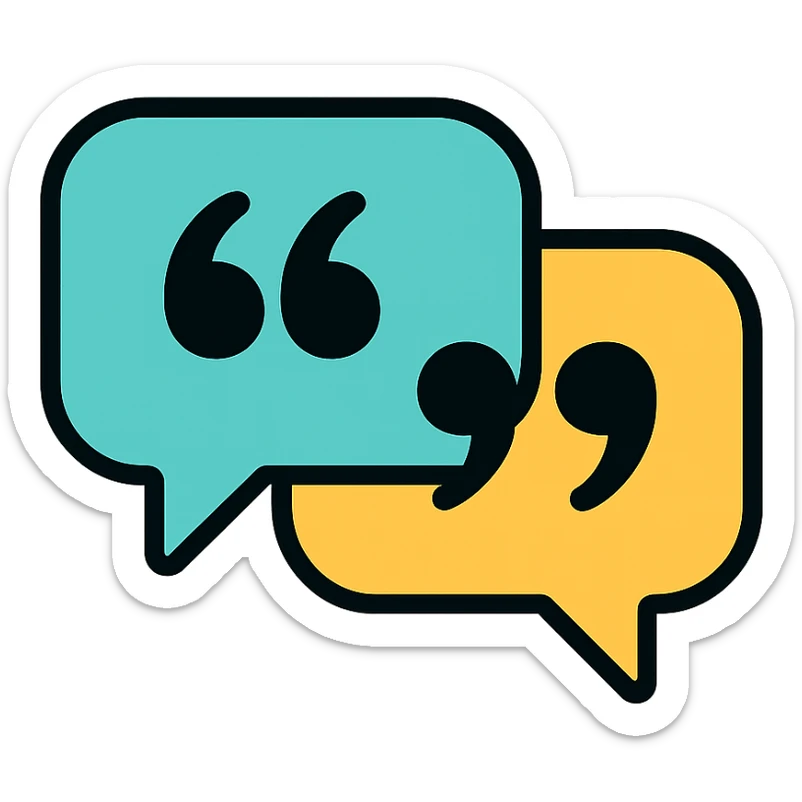 quotes icon sticker